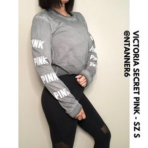 VICTORIA SECRET- NWT - GREY CROP TOP